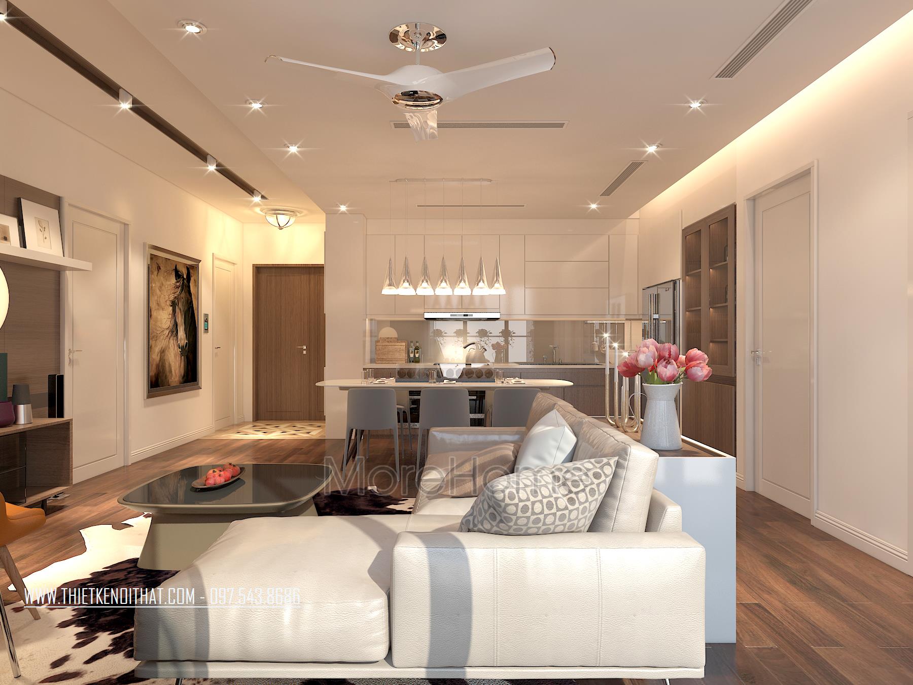 Thiết kế nội thất căn hộ cao cấp Imperia Garden